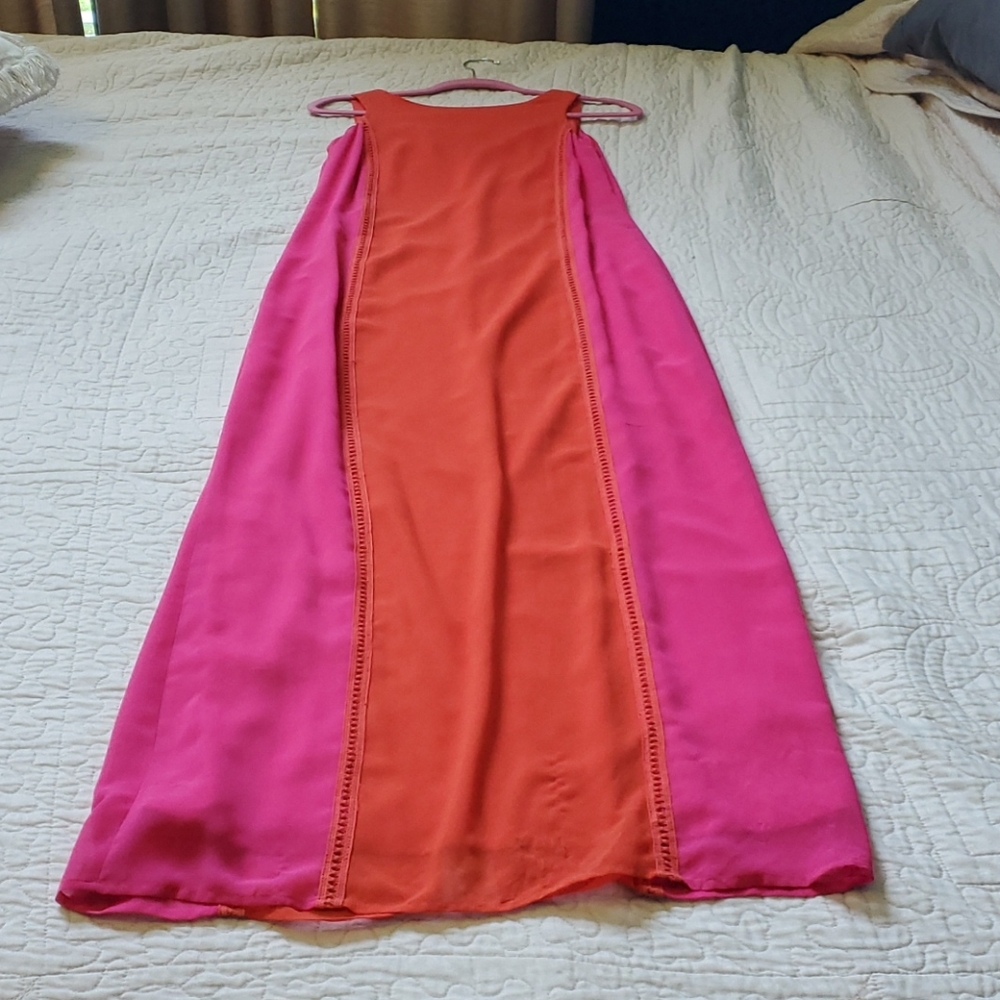 💜5/$10💜  Gianni Bini pink & orange dress, XS